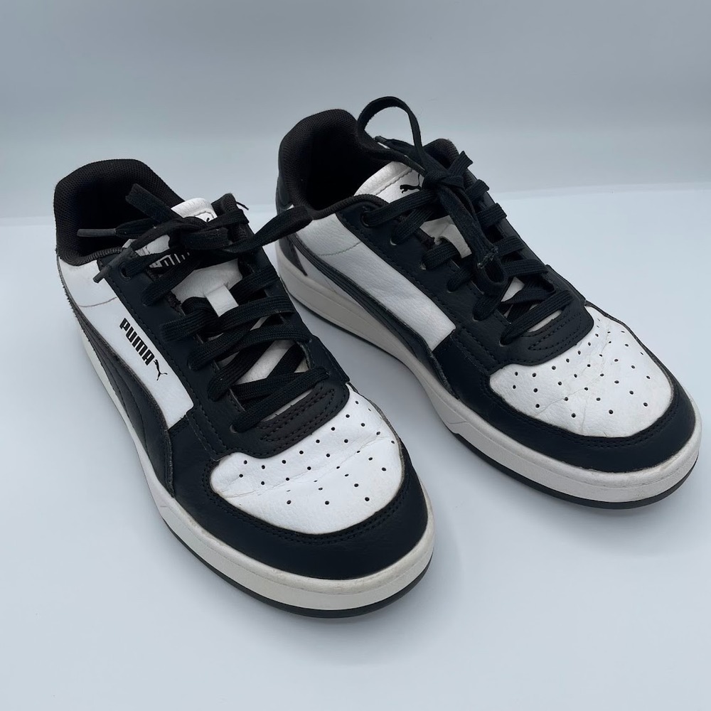 Puma Caven 2.0 Jr Black White Sneakers Big Kids Size 6.5